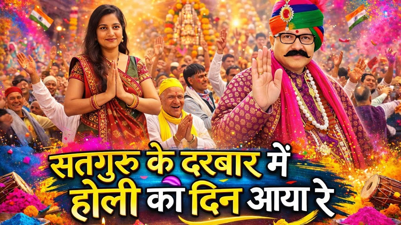 सतगुरु के दरबार में होली का दिन आया #satpalmaharaj #holi #satsang