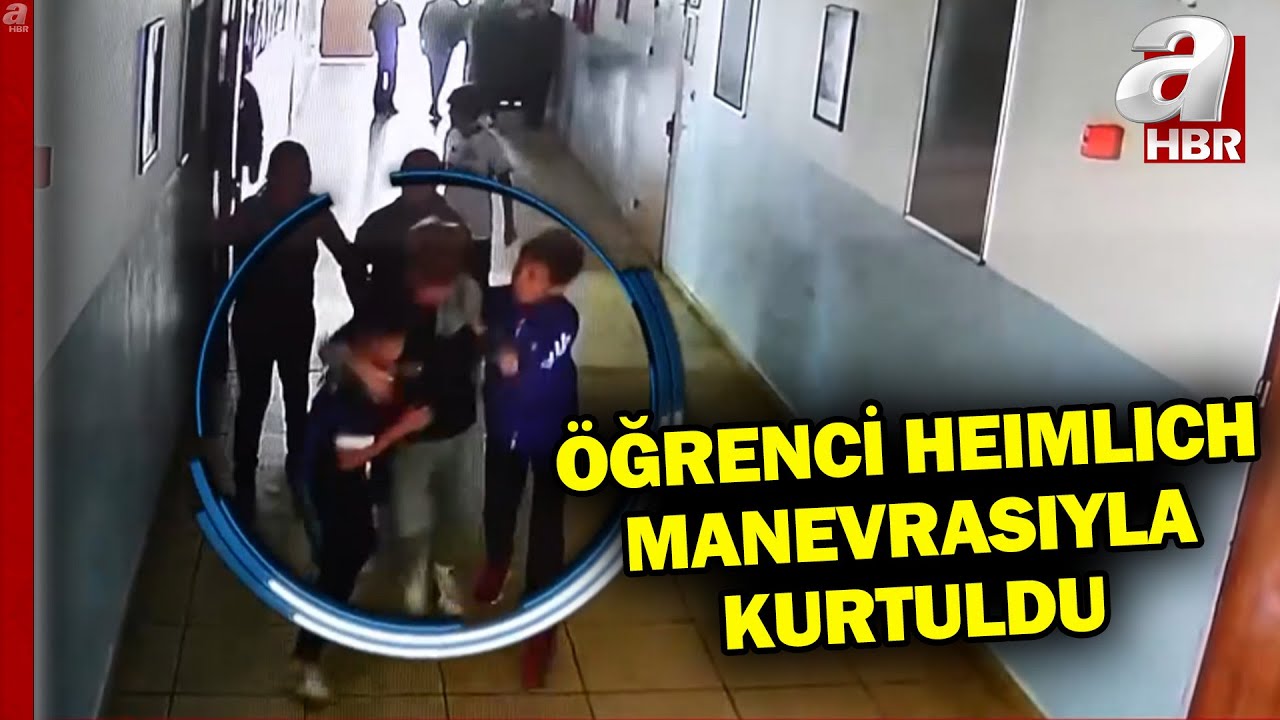Öğrencinin imdadına okul müdürü koştu! Heimlich manevrasıyla öğrencinin hayatını kurtardı | A Haber