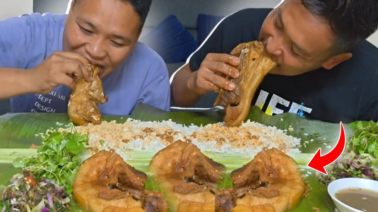 The Wait is OVER! Eating PORK FAT & MEAT on Dec 31st Funny Mukbang 🤣