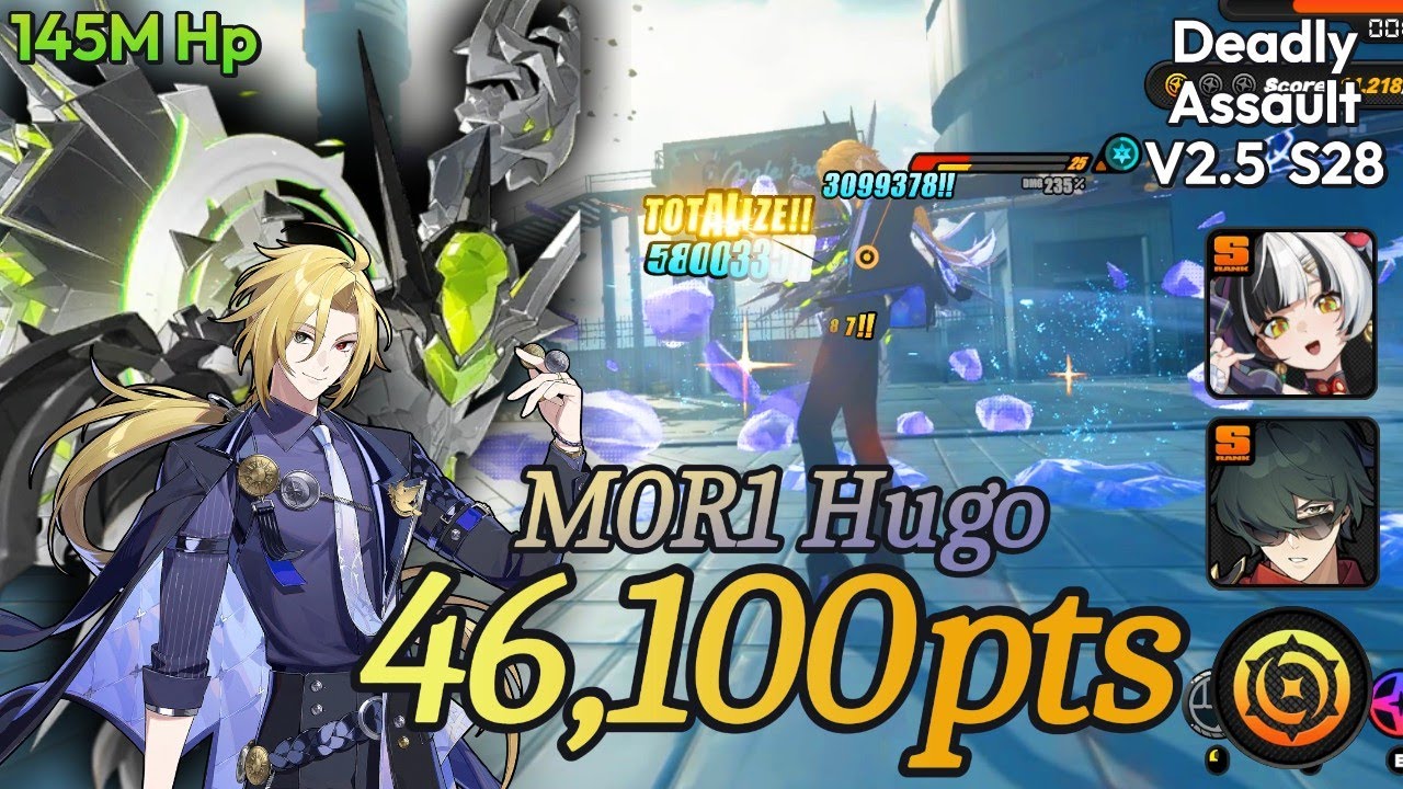 46.1k Deadly Assault - Hugo M0R1 N.Marionette -(M0R1 Dialyn, M0R1 Lighter)| Zenless Zone Zero
