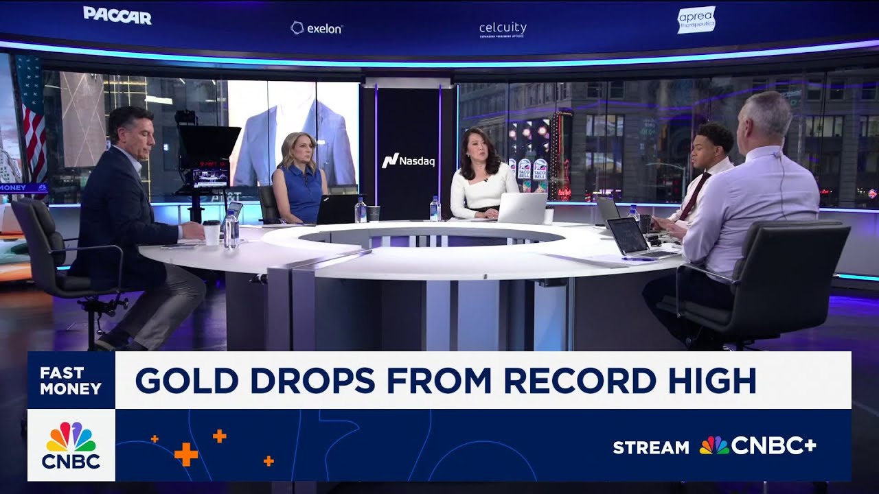 'Fast Money' traders talk gold as the precious metal drops from a record high