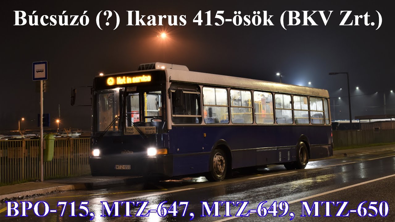 Búcsúznak (?) a BKV Zrt. Ikarus 415-ös buszai - Az utolsó forgalmi napok