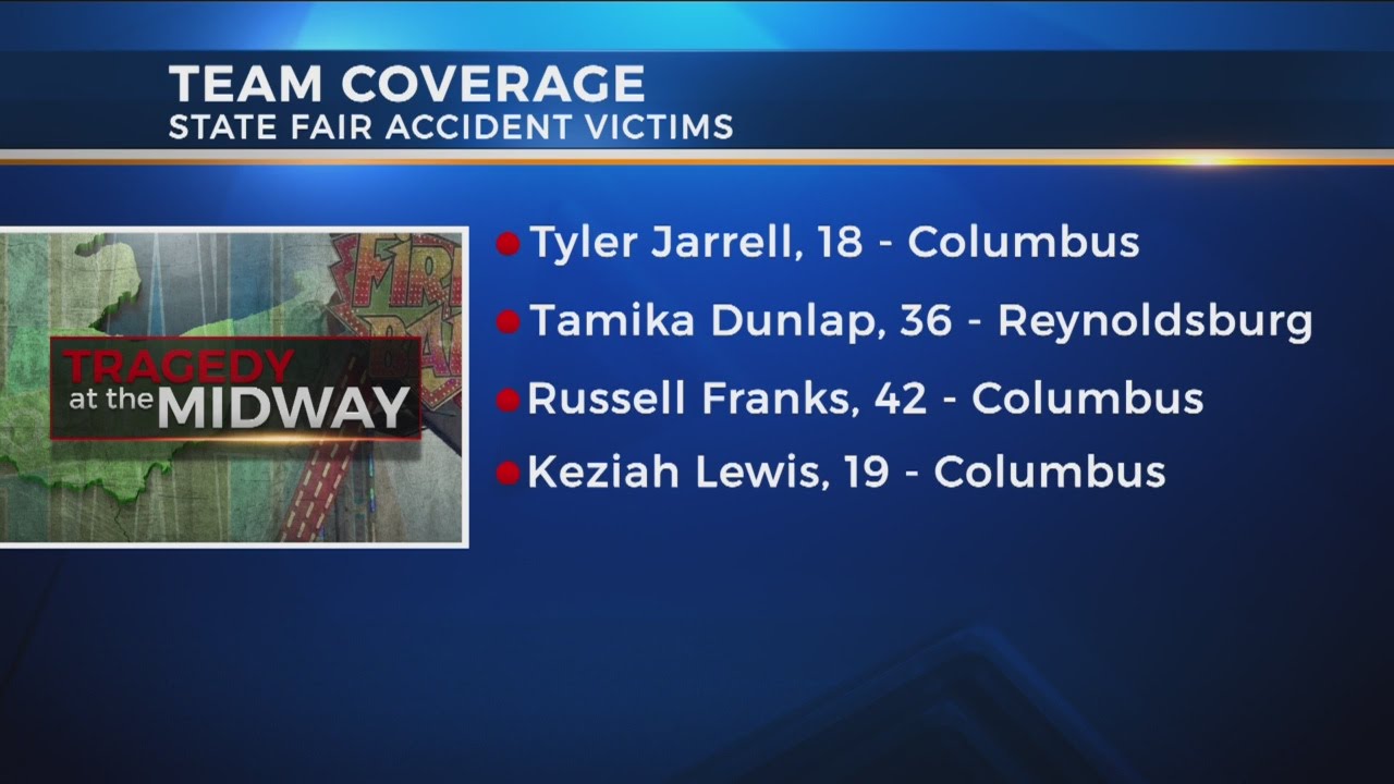 OSHP identifies victims in Ohio State Fair ride accident