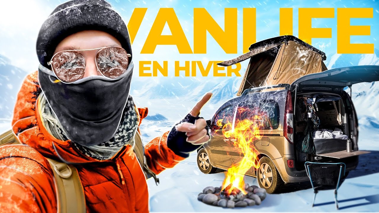 Je teste la VANLIFE dans ma voiture aménagé en HIVER 🥶