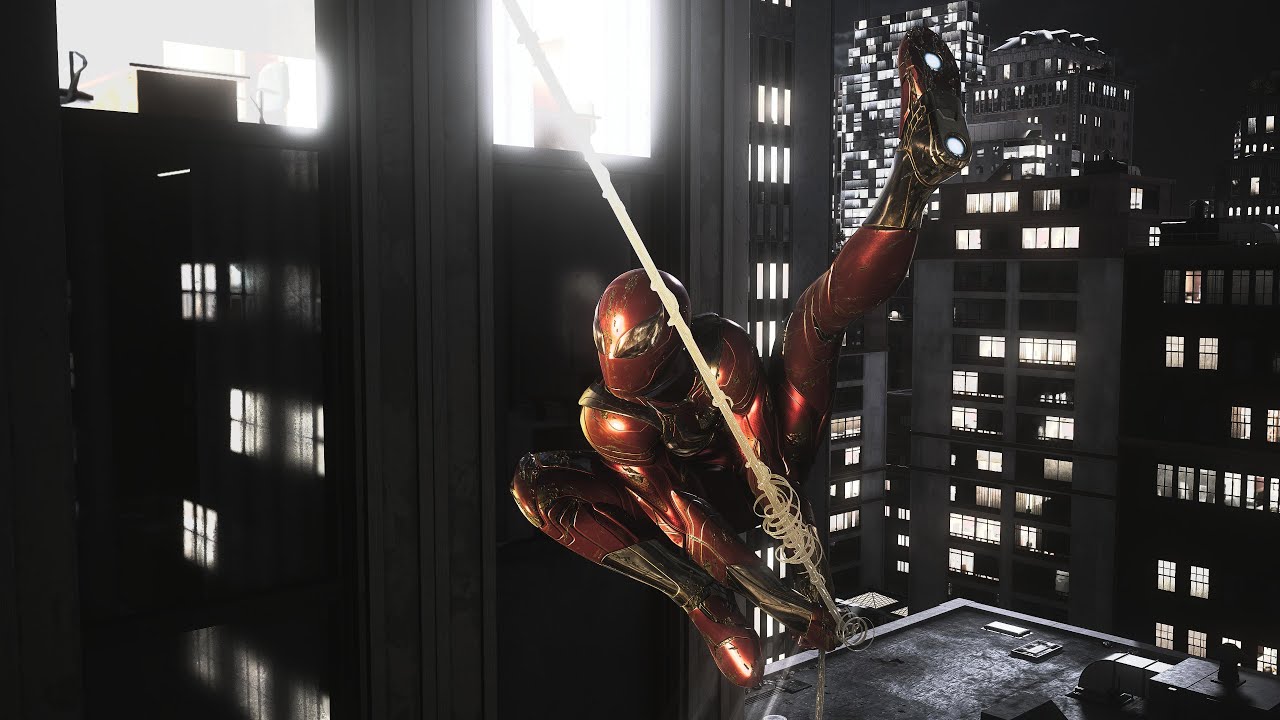 1 Hour of Ambient Zero Assistance Pro Web Swinging at Night - Spider-Man 2 PS5