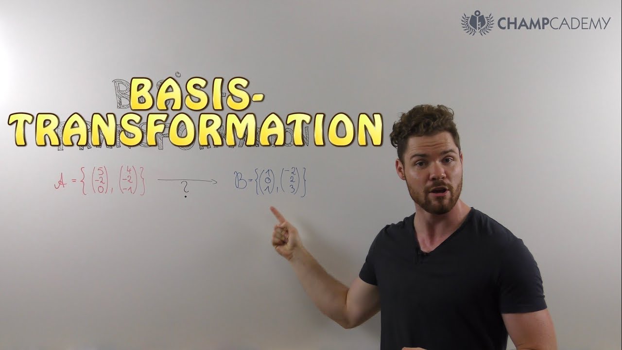 BASISTRANSFORMATION | Transformationsmatrix berechnen am BEISPIEL (linearer Unterraum)