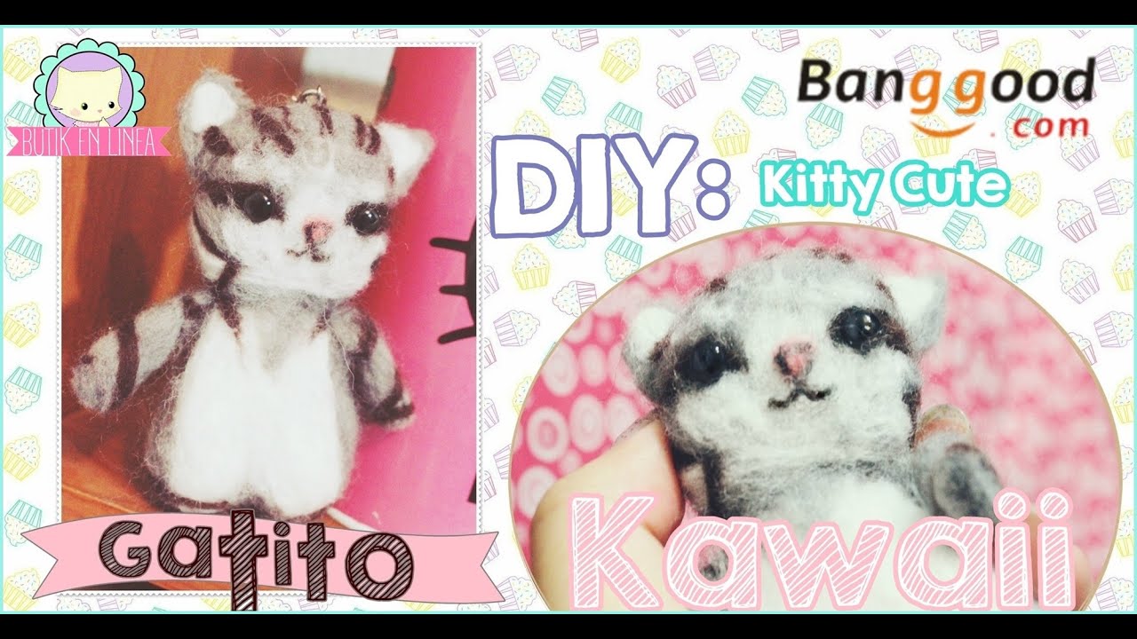 DIY: PELUCHE GATITO KAWAII - BANGGOOD / ARTESANAL ♥