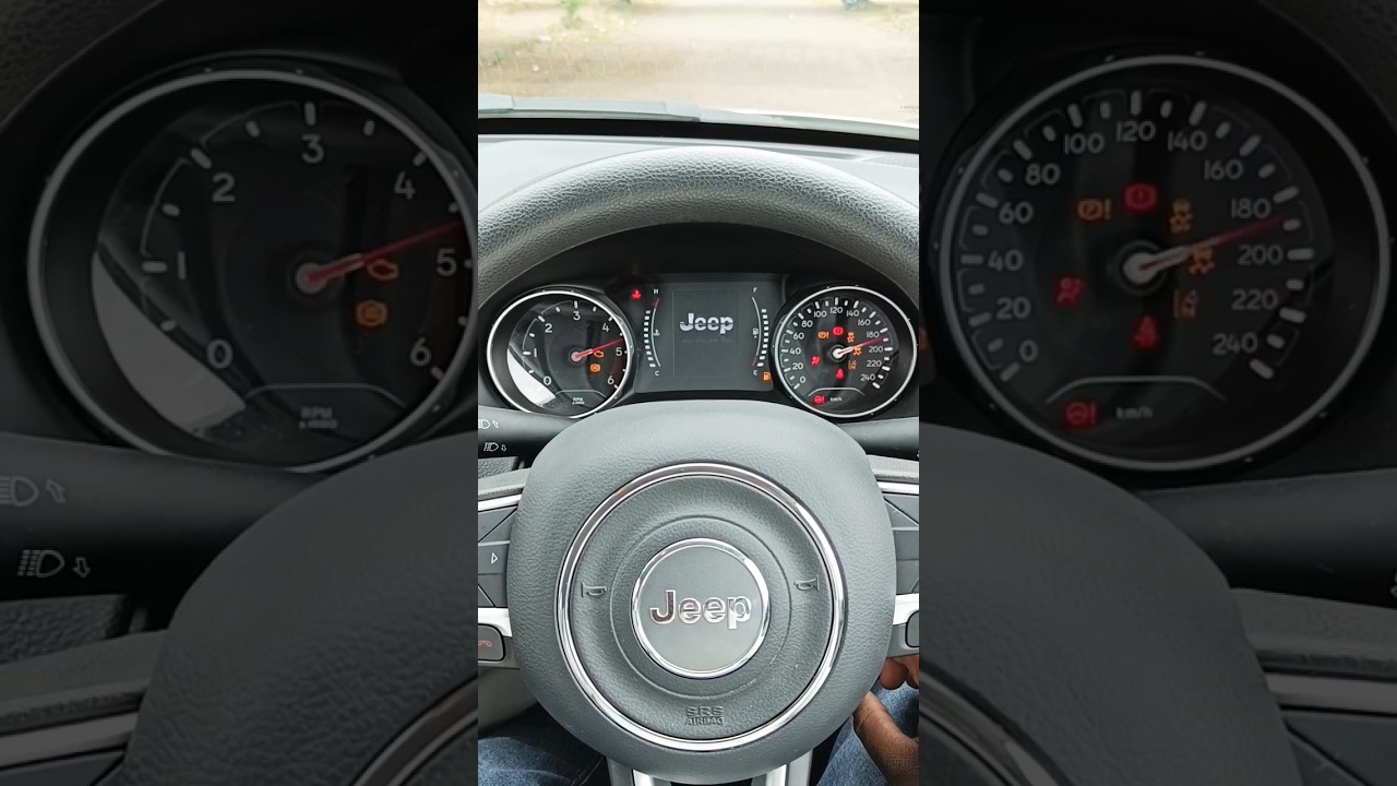 Jeep Compass instrument cluster and infotainment system, #shorts #jeep #infotainment