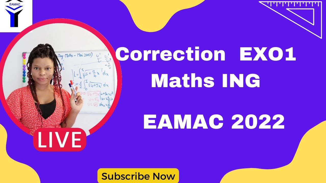 Correction de Maths EAMAC-Cycle ING et EAC 2022