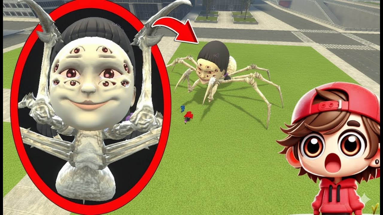 My drone CATCHES DOLL SPIDER GIANT Squid Game in REAL LIFE in Garry's Mod