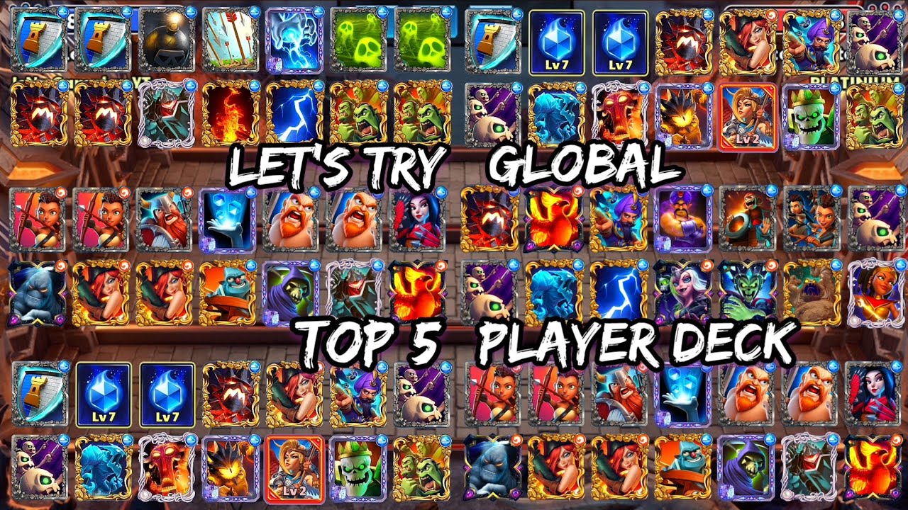 Let's Try Global Top 5 🔥 Pro Players 🔥 Deck! Castle Crush