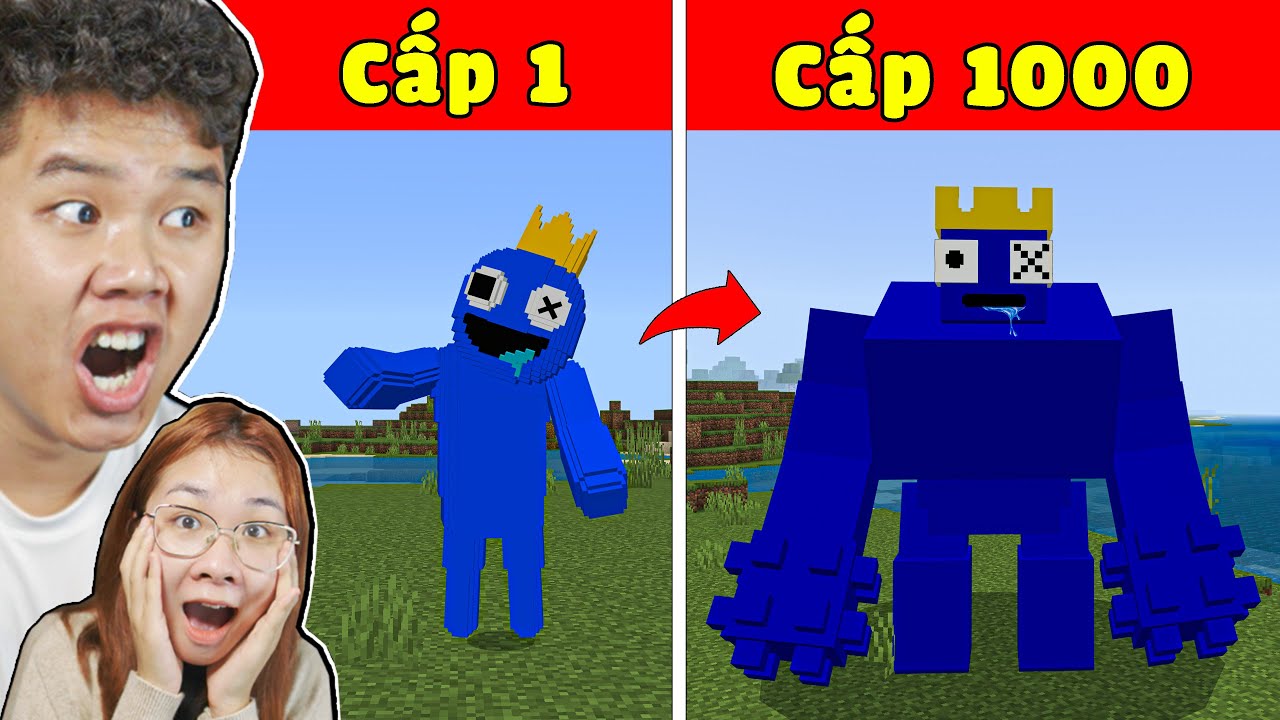 Minecraft, Nhưng bqThanh và Ốc Thử Thách Nâng Cấp Sức Mạnh Rainbow Friends Roblox...