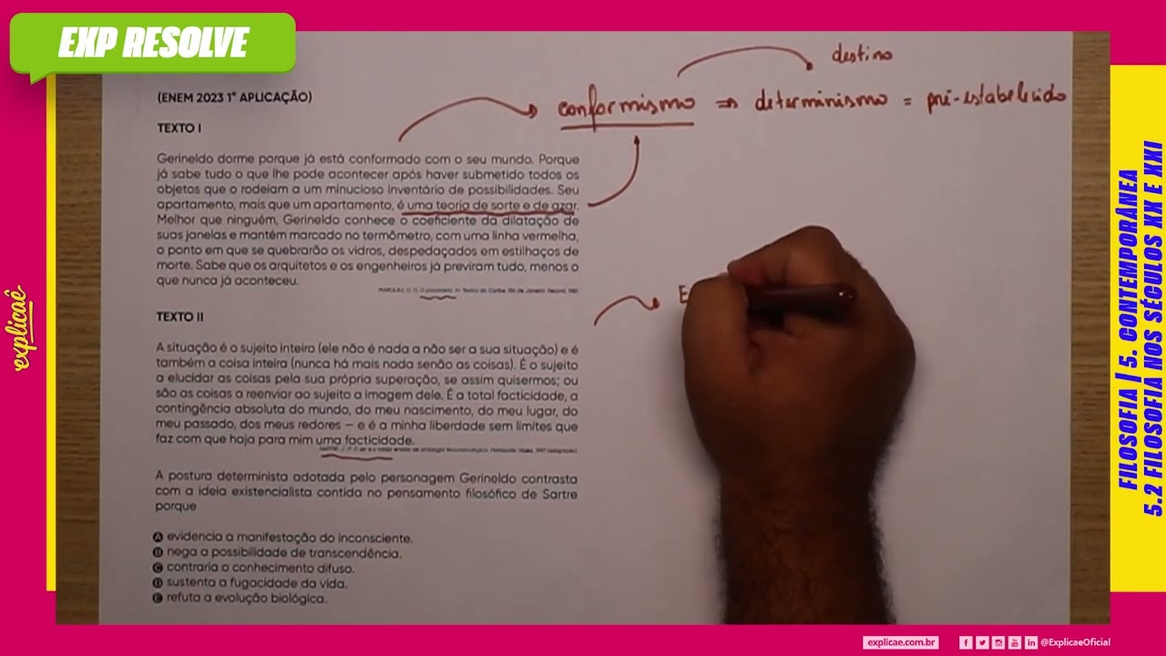 GERINELDO DORME PORQUE JÁ ESTÁ CONFORMADO COM O SEU MUNDO (...) | FILOSOFIA NOS SECULOS XX E XXI