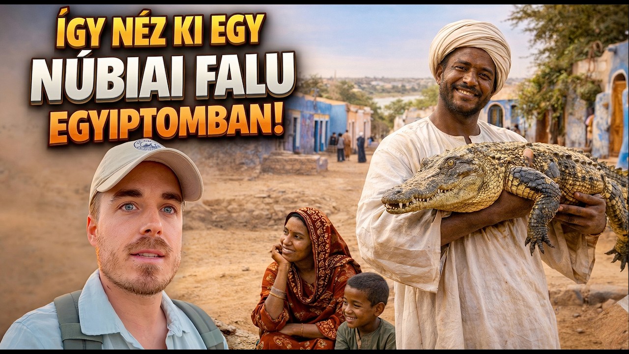 A NÚBIAI FALU, AHOL A KROKODILOK HÁZIÁLLATOK!🤯 Egyiptom IV. rész