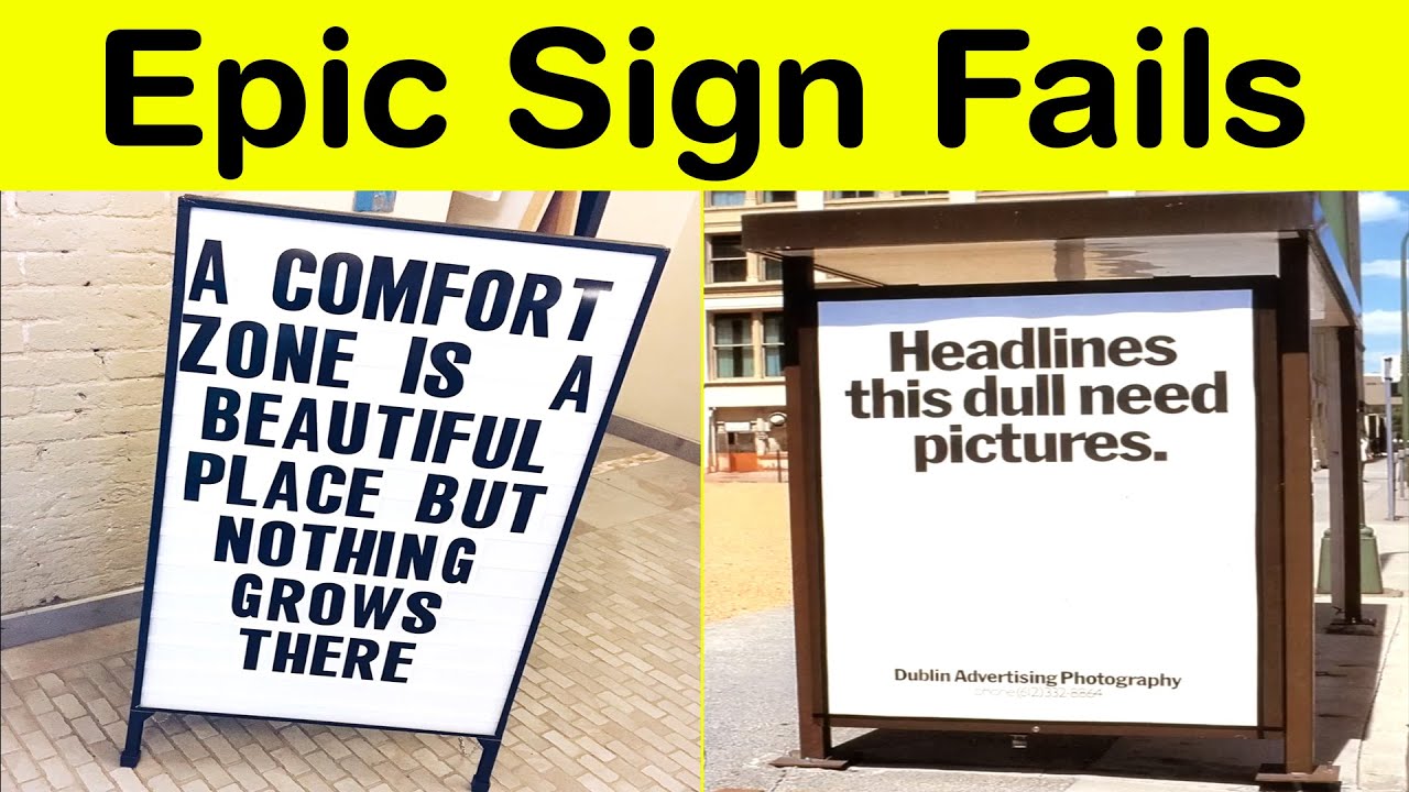 Epic Sign Fails That Will Leave You Crying with Laughter || Happy Panda