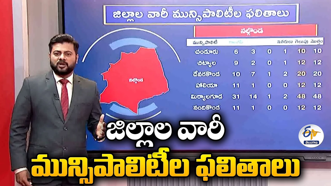 District-Wise Municipal Results | జిల్లాల వారీ మున్సిపాలిటీల ఫలితాలు