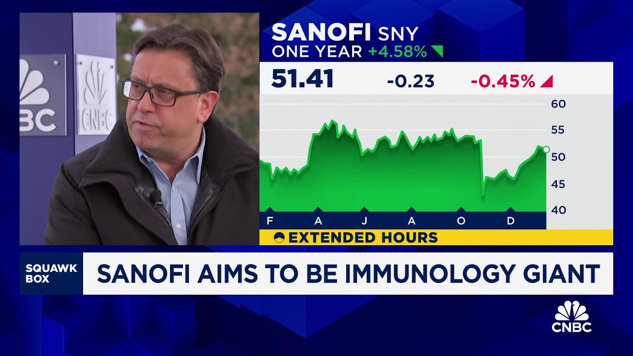 Sanofi CEO Paul Hudson: We've got perhaps the world's best immunology pipeline