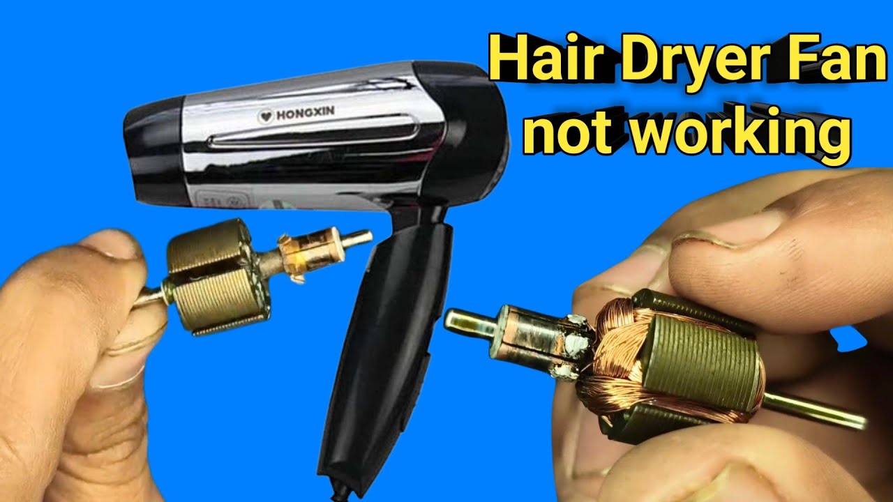 Hair dryer no hot air | Hair dryer motor not working | Hair dryer fan not working