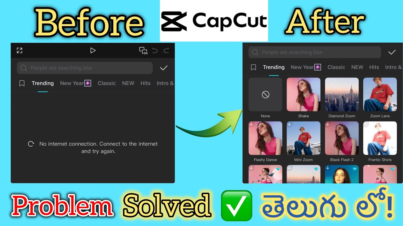 How to Fix CapCut No Internet Connection / Network Error | CapCut VPN Method Telugu | Turbo VPN 