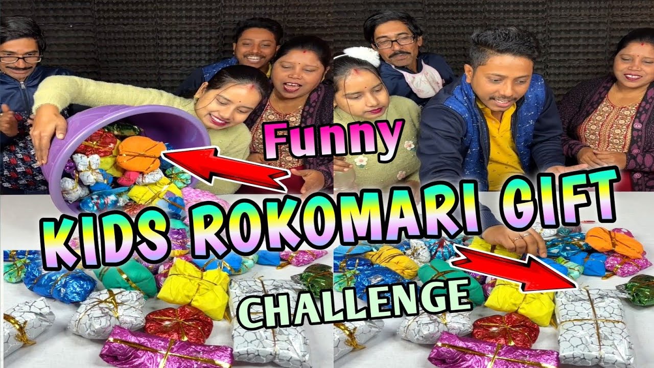 Overflowing Kids Rokomari Gift Win Funny Challenge With Family