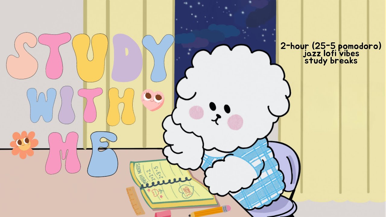 2.5-HOUR STUDY WITH ME 📖 | jazz lofi vibes 🎷 | pomodoro 25-5 | countdown+alarm