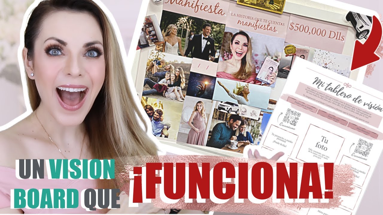 ¿CÓMO HACER UN VISION BOARD QUE FUNCIONE! CON PLANTILLA GRATIS! #lahistoriaquetecuentas