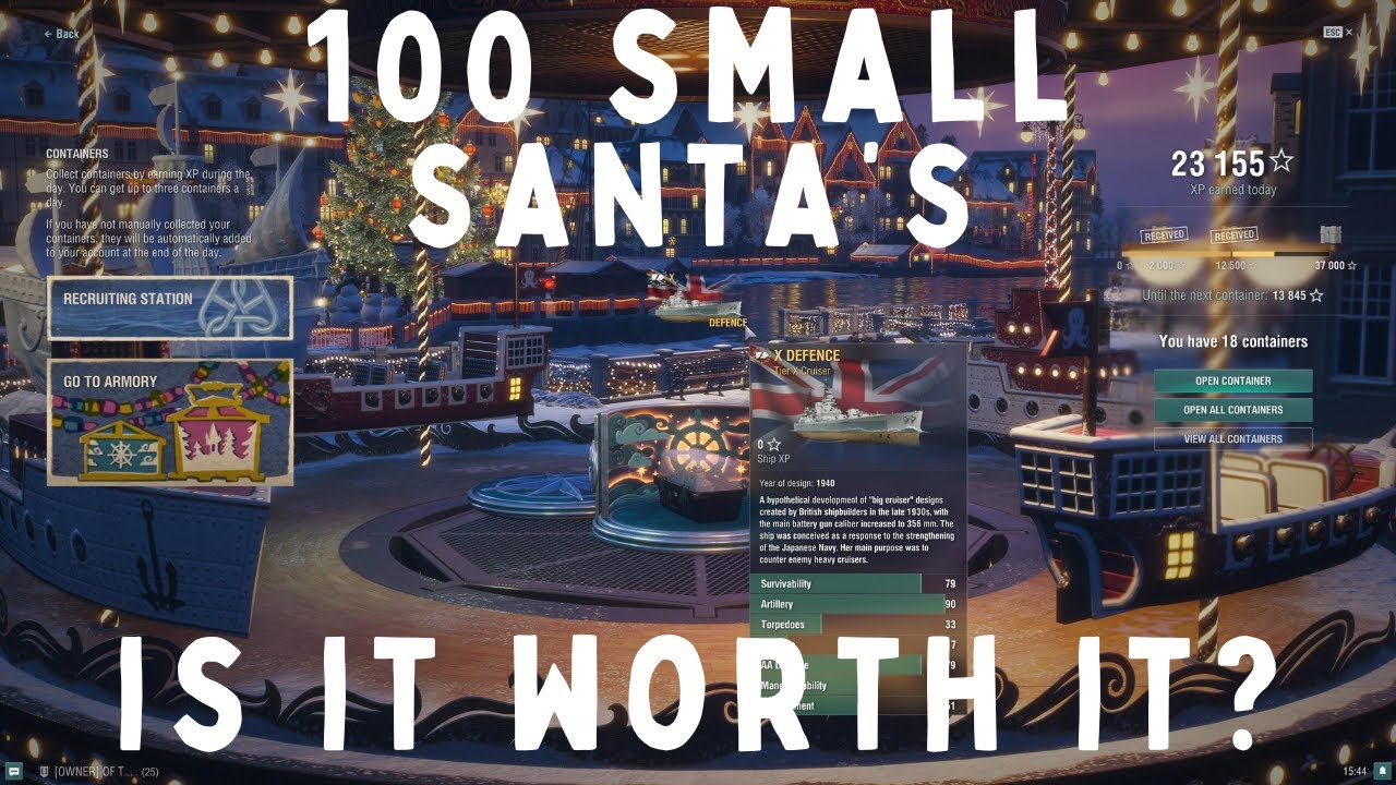 I Opened 100 Santa's Gift Containers in World Of Warships - So You Don't Have To (2024)