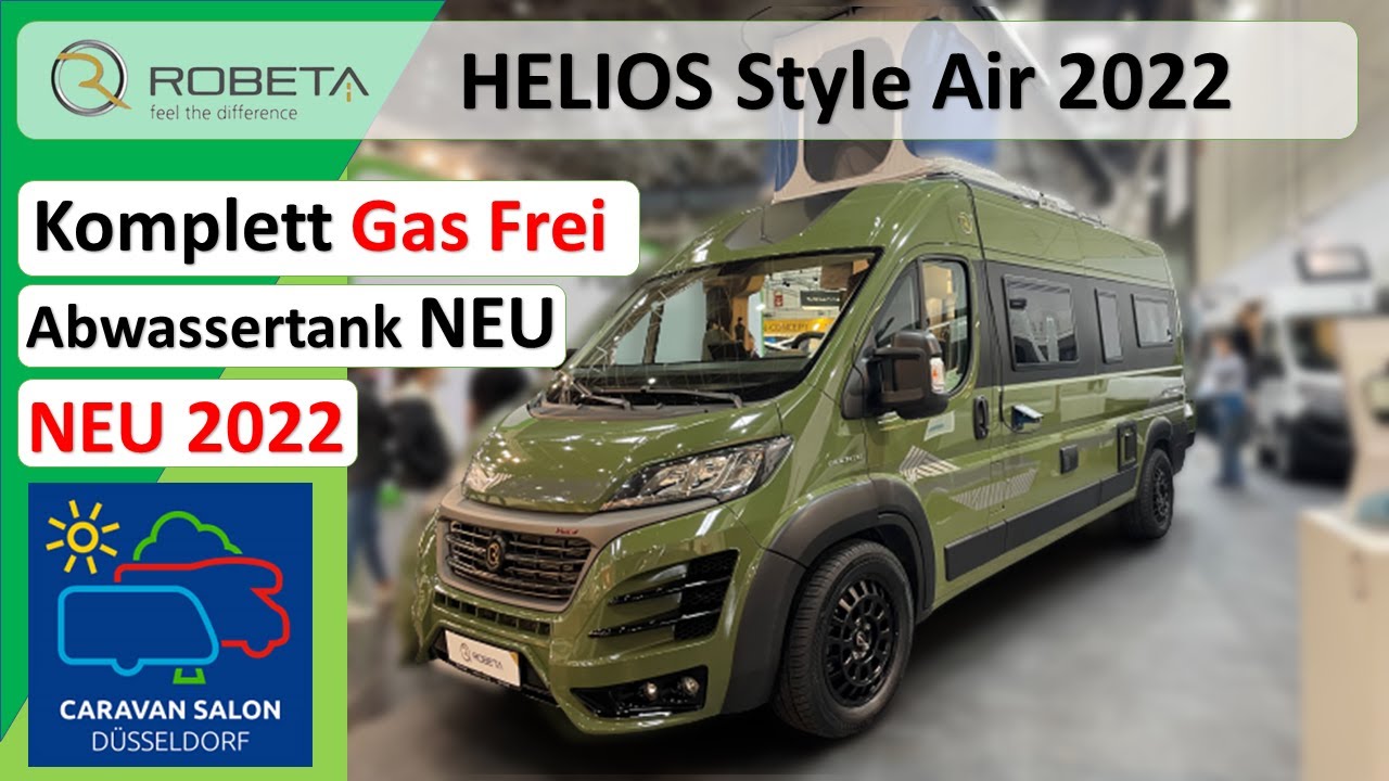 GAS FREI ✅ NEUER ABWASSERTANK ✅ ROBETA HELIOS STYLE AIR ✅ Kastenwagen 2022