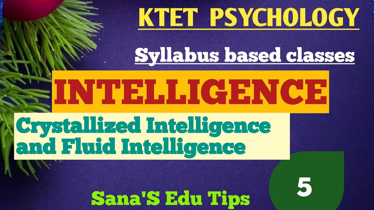 #KTET Psychology syllabus based classes#Crystallized and Fluid Intelligence Theory#Sana'S Edu Tips