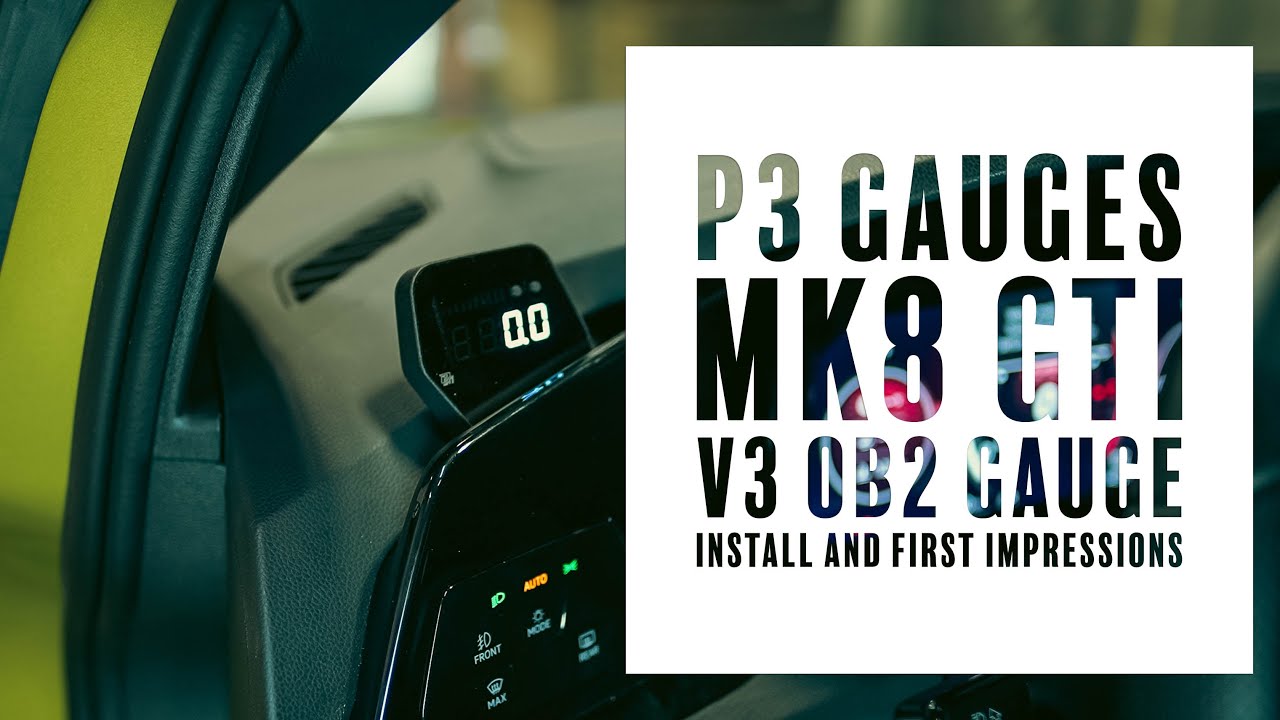 MK8 GTI P3 V3 GAUGE INSTALL & FIRST IMPRESSIONS // BMP Tuning