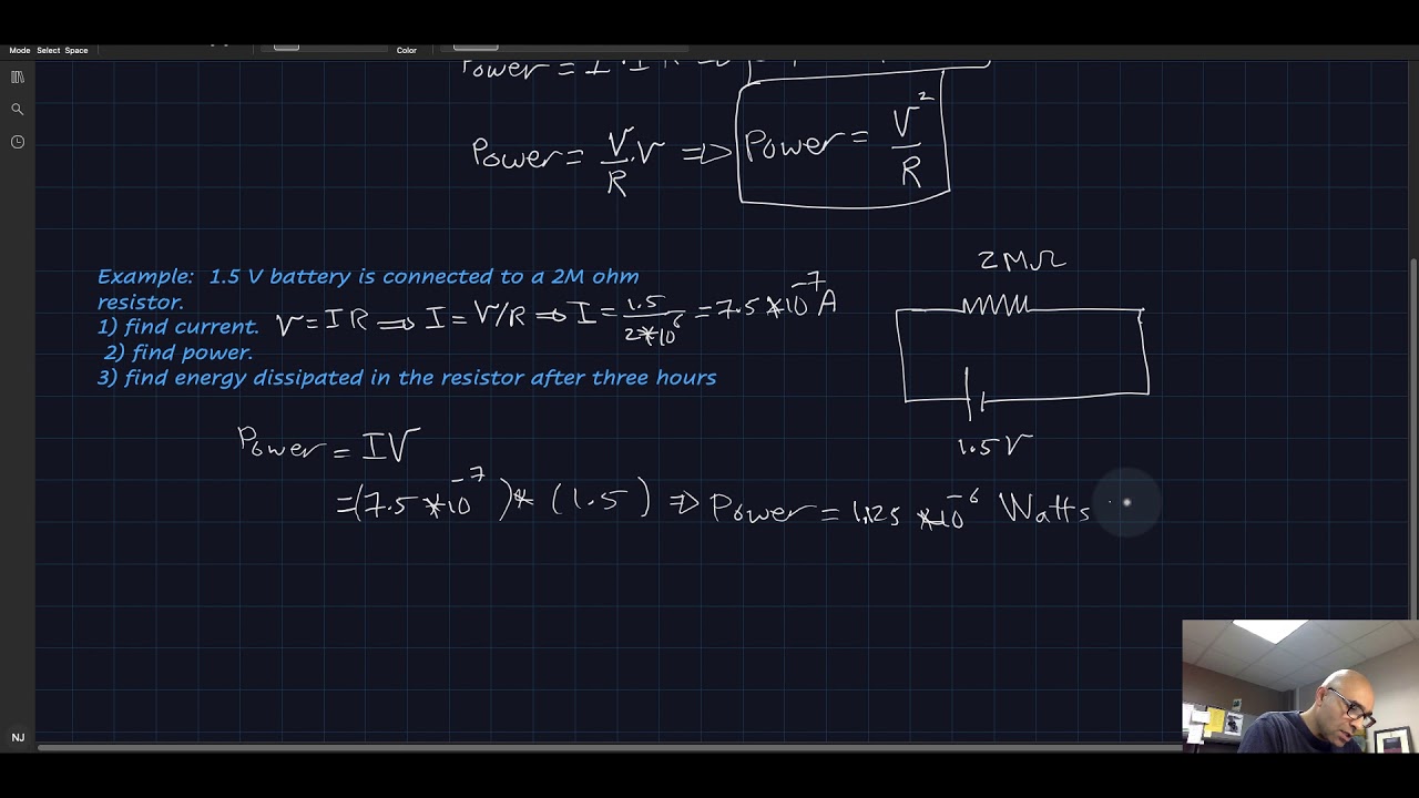 Electric power-simple equation's derivation and applications-Algebra-based physics