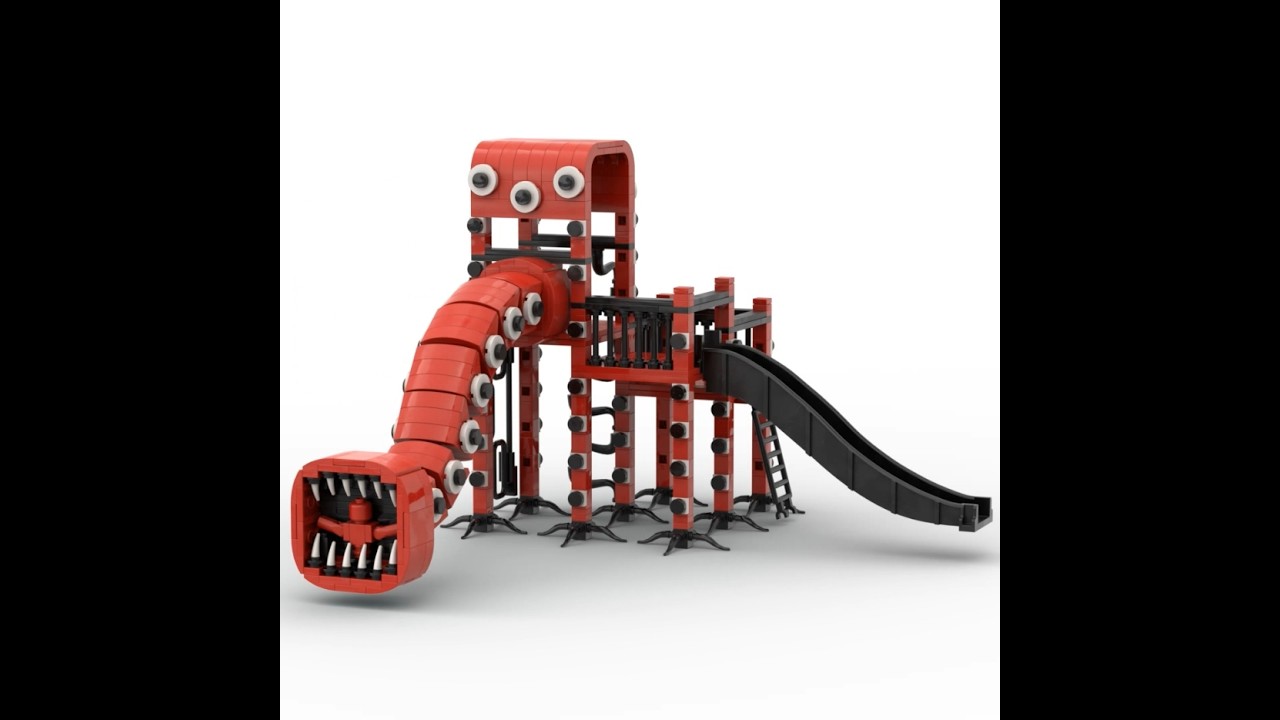 Train Eater Extra Slide Trevor Henderson Monster Lego moc