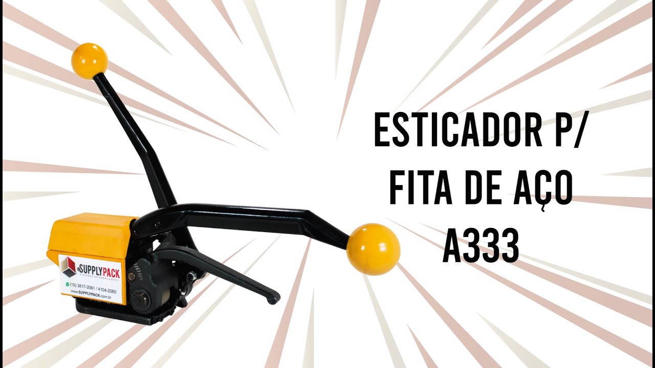 ESTICADOR MANUAL P/ FITA DE AÇO CONJUGADO A333 - SUPPLYPACK SISTEMAS DE EMBALAGENS