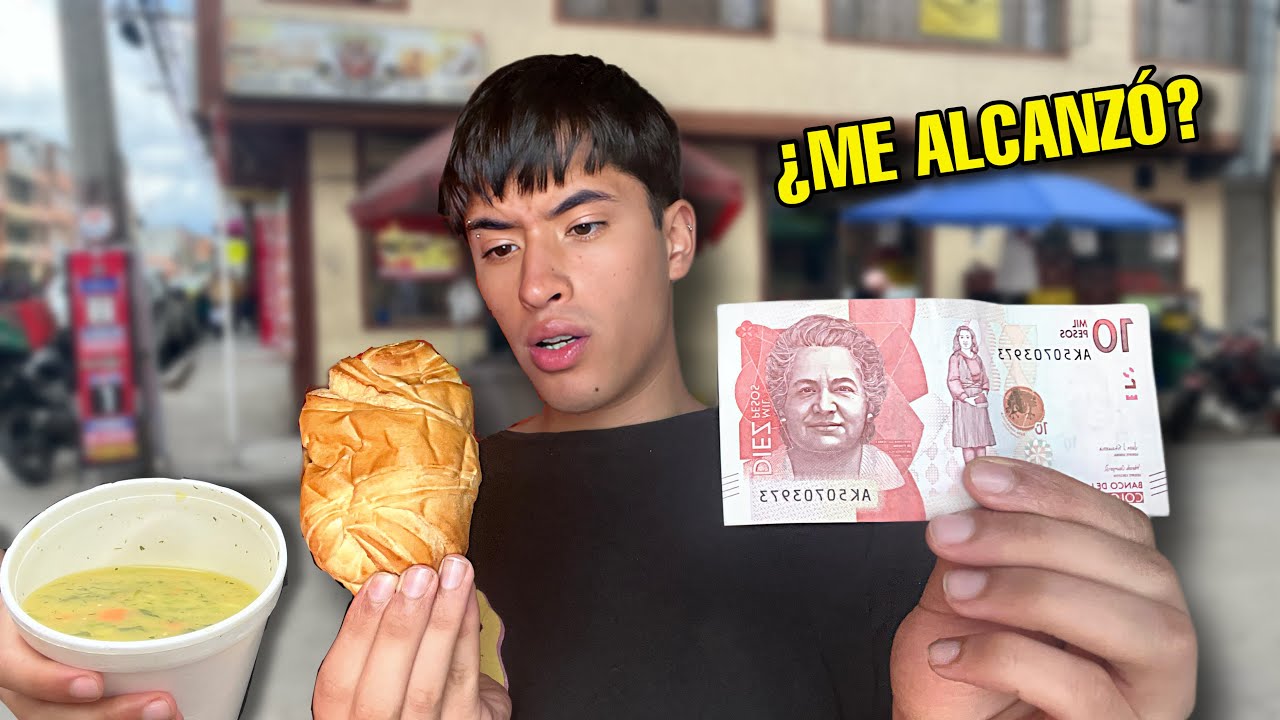 Un DÍA completo COMIENDO con SOLO 10 MIL PESOS