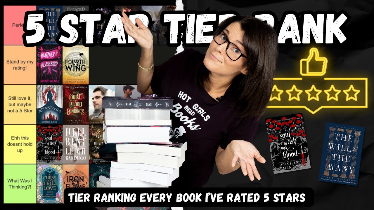 5 Star Tier Rank: Do They Still Deserve 5 Stars?! 🌟 // 30+ Fantasy Romance & Romance Book Recs