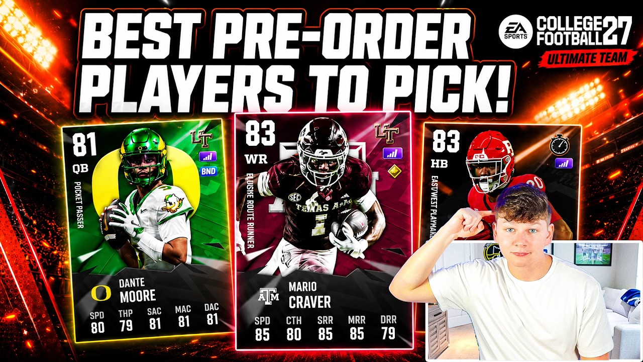ЛУЧШИЕ ИГРОКИ ДЛЯ ПРЕДЗАКАЗА В CFB 27 ULTIMATE TEAM!