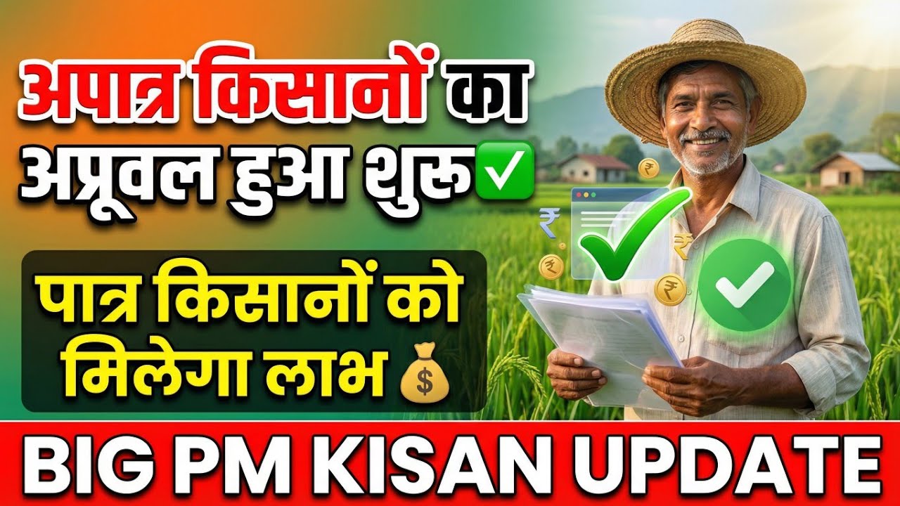 PM Kisan Yojana Big Update | Apatra Kisan Approval Shuru ✅ | Patra Kisano Ko Milega Labh 💰