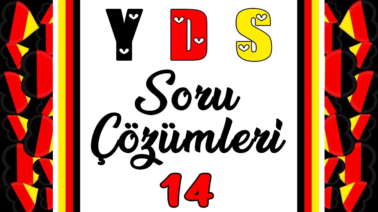 Almanca YDS Soru Çözümleri -14 (Diyalog Soruları)