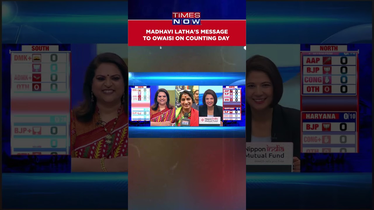 Election Results 2024: Madhavi Latha's Message To Owaisi On Times Now| Hyderabad Battle| #Shorts