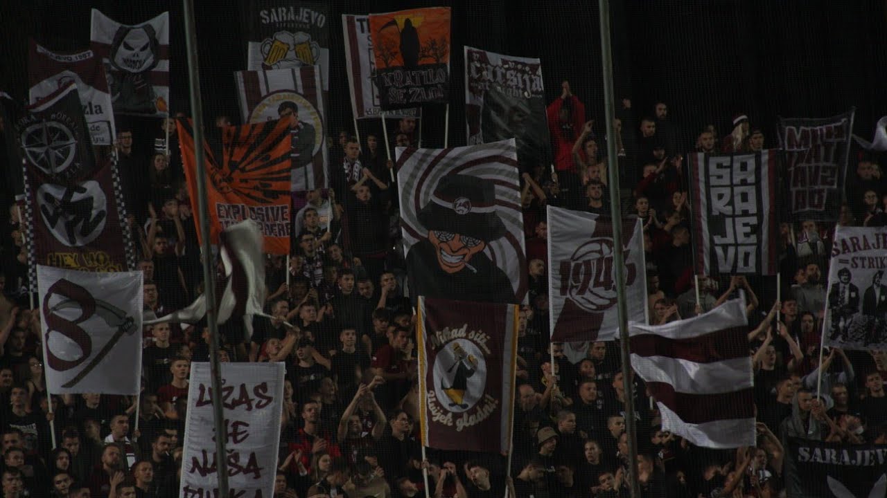 Ludnica na Koševu. Sarajevo- Željezničar 1:1 25.09.2024. Dio atmosfere i pogodak Sarajeva
