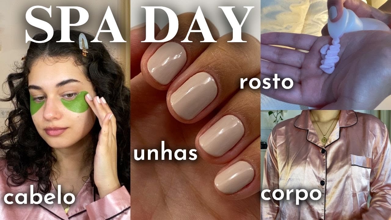 spa day completo em casa 🤍 cabelo, unhas, rosto & corpo