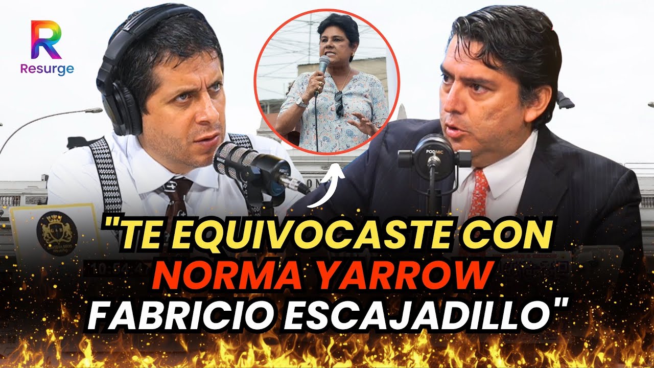 🔥FUERTE! ABOGADO ENCARA A ESCAJADILLO EN DEFENSA DE NORMA YARROW Y LO LLAMA ¿FANÁTICO RELIGIOSO?