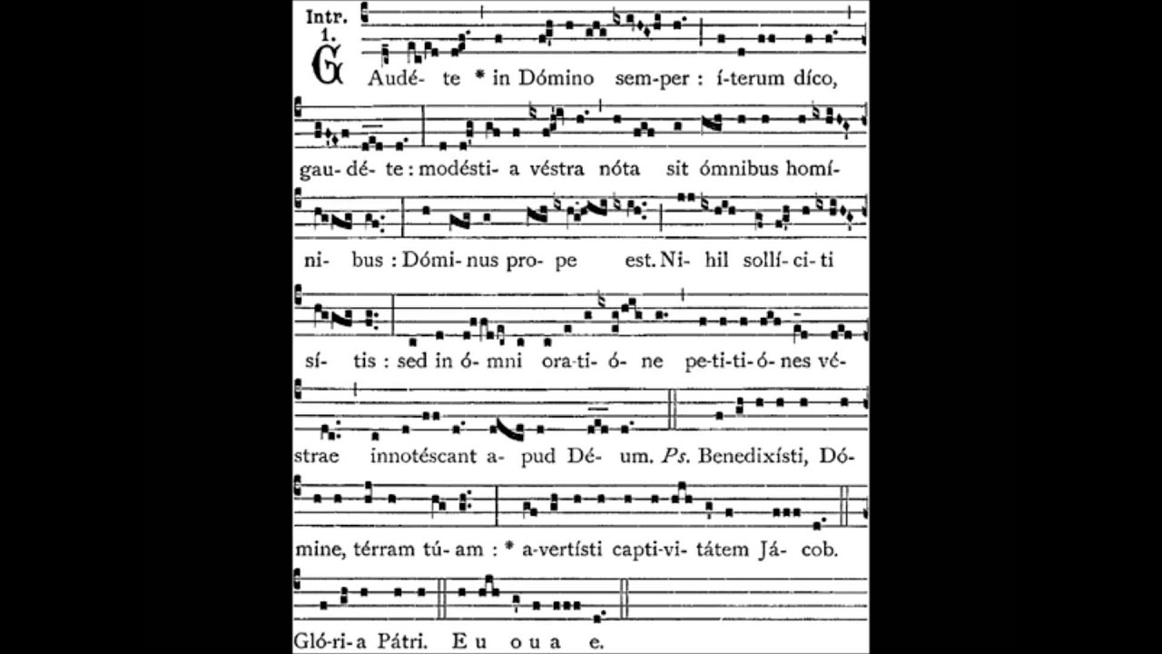 Gaudete in Domino Semper - Introit