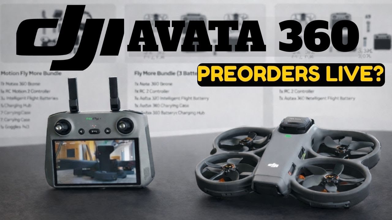 Утечка информации о вариантах комплектации DJI Avata 360 Bundle — предварительные заказы появилис...