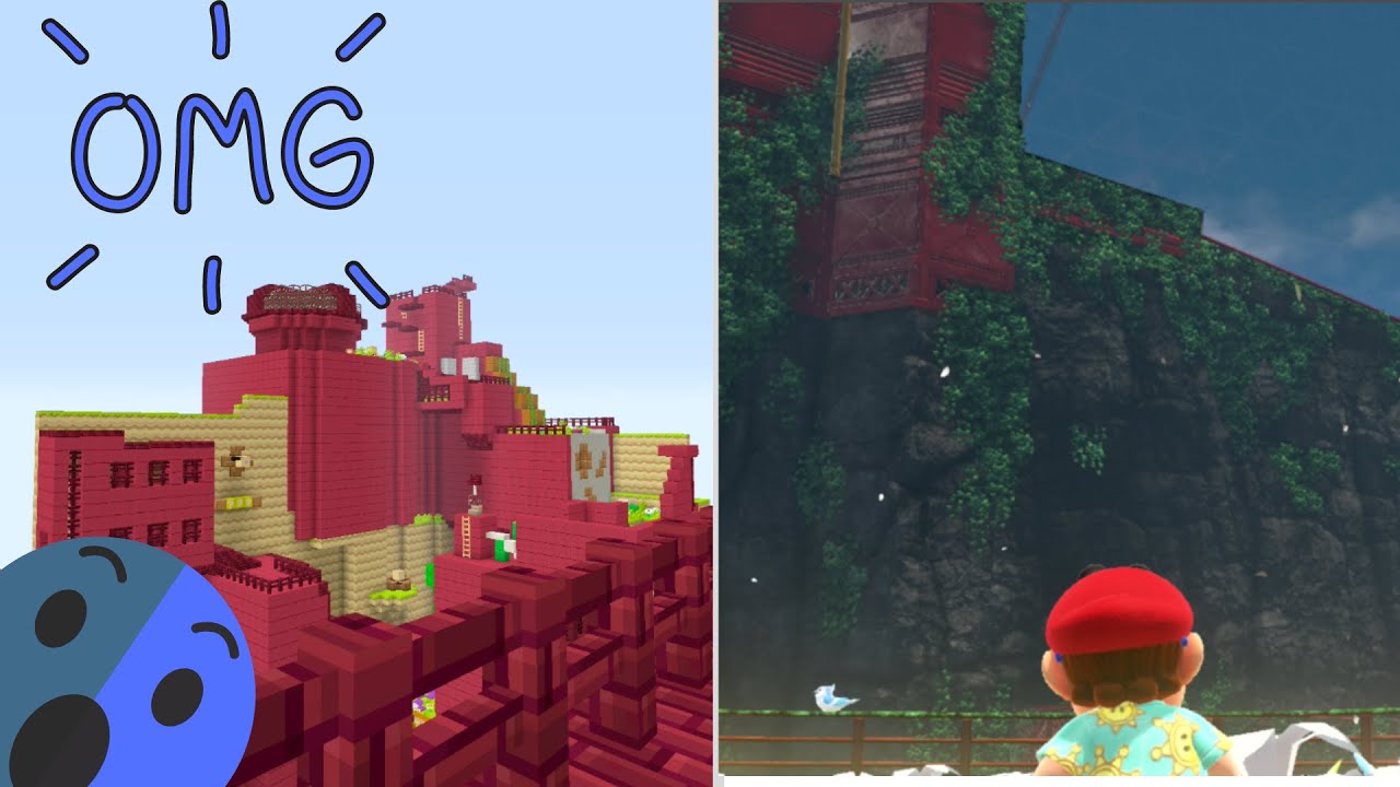 WOODED KINGDOM!!! | Super Mario Odyssey Minecraft!!!!!