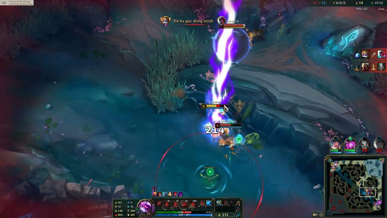 Tristana URF dam nhieu nhat team