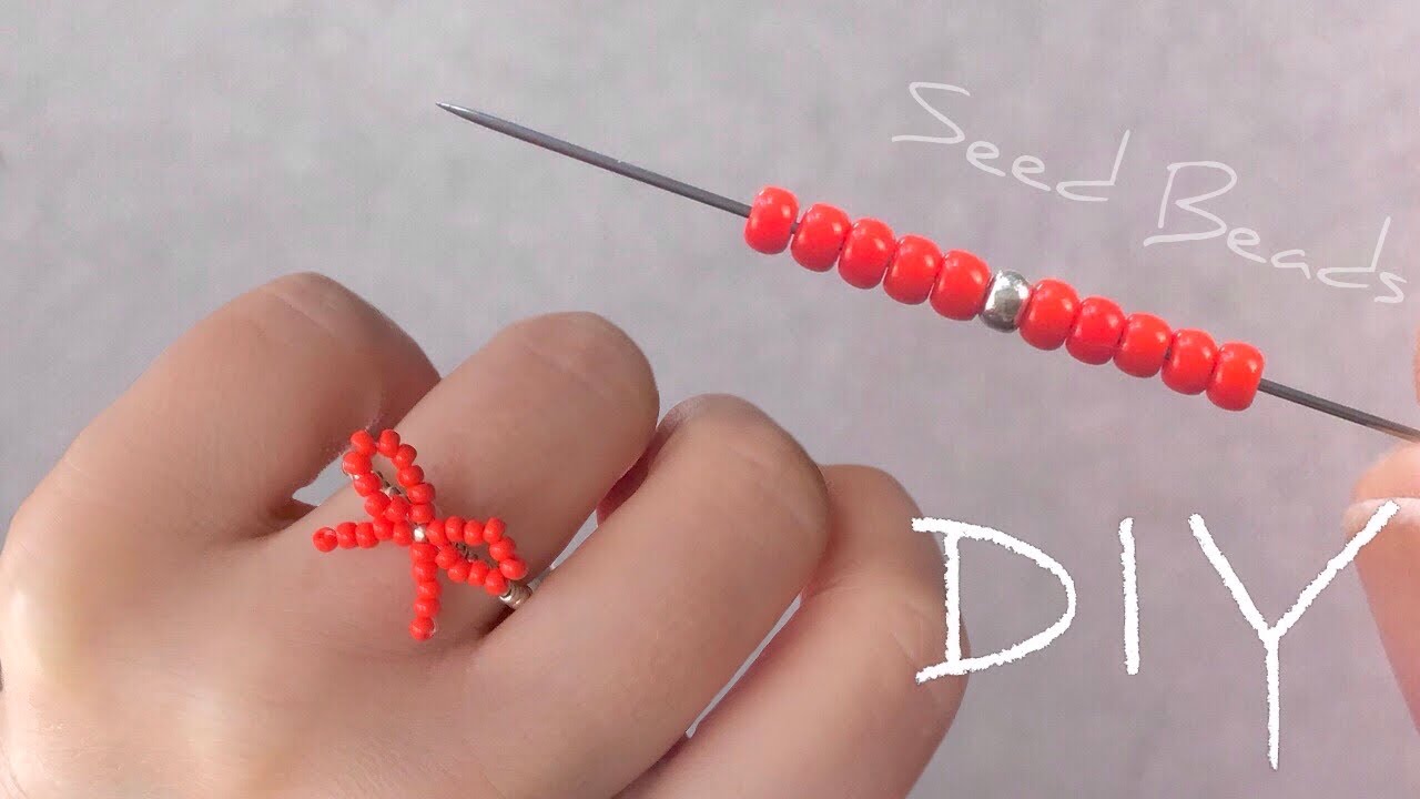 Easy Seed Bead Ring Tutorial: How to Make Beaded Bow Ring