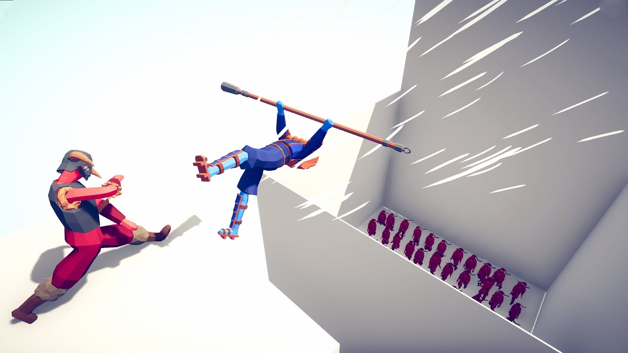 WHO CAN SURVIVE FALLING IN NINJA PIT | TABS - Totally Accurate Battle Simulator