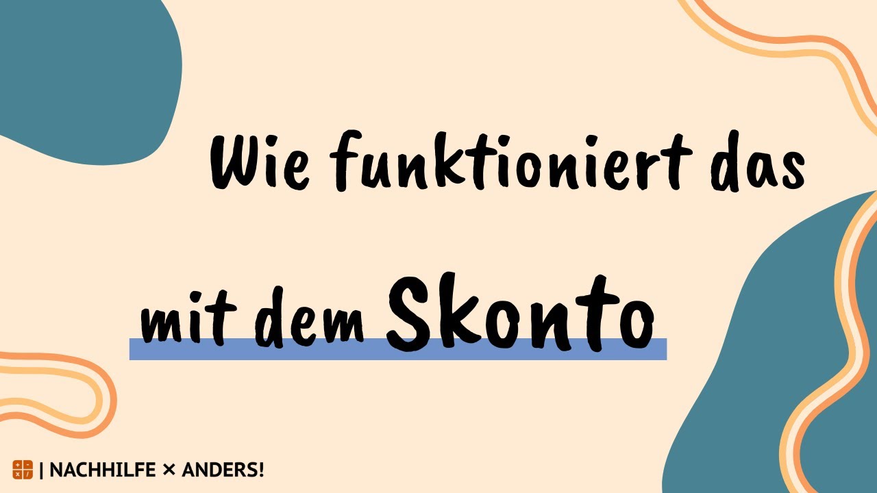 Skonto verbuchen