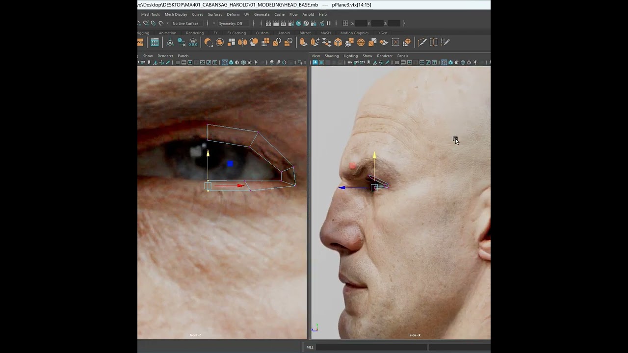 Character HEAD Modeling Part 02 EYE BASE